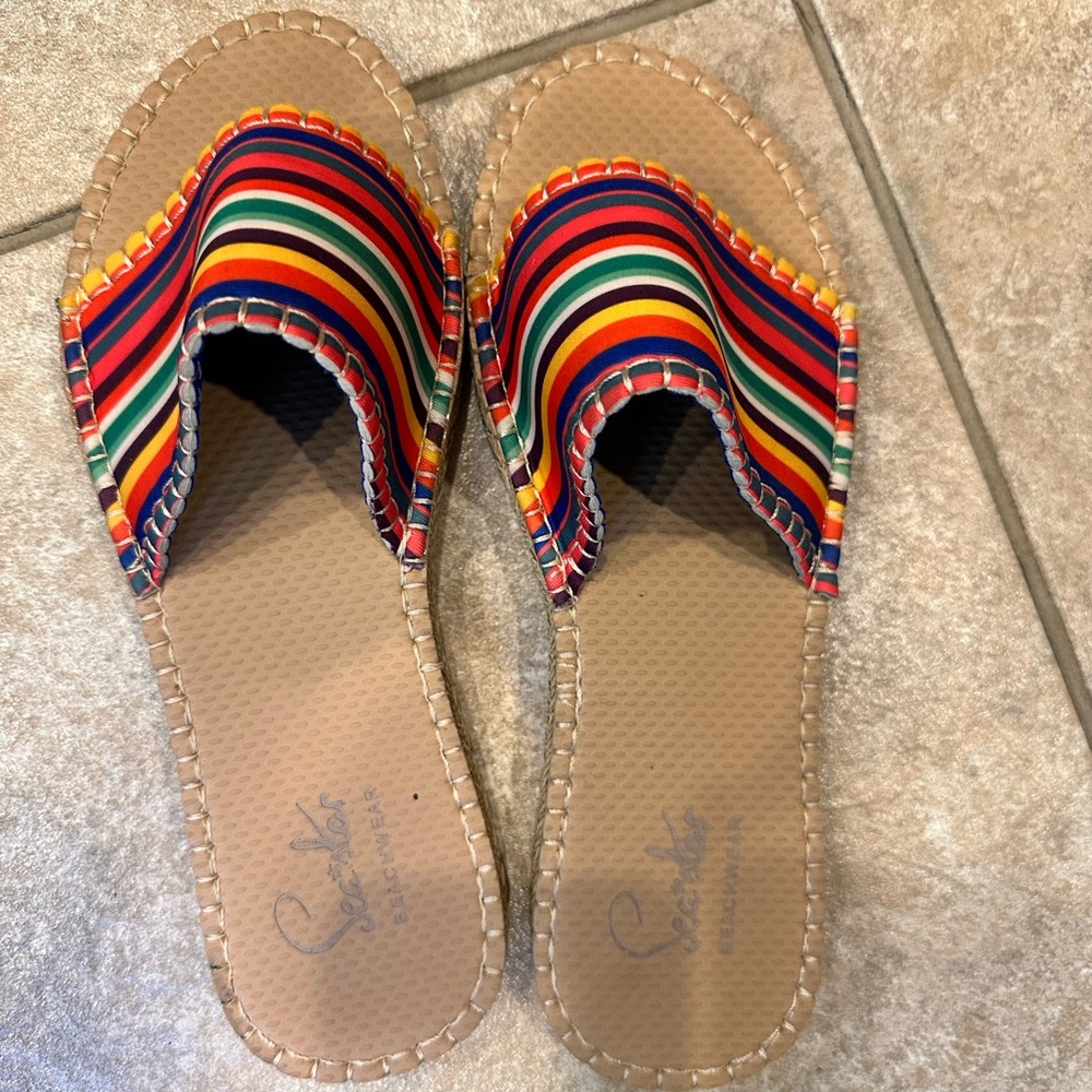 Sea star cabana slide FRANCES VALENTINE CANDY STRIPE